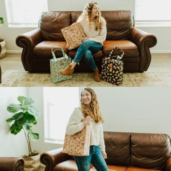 Waterproof Bichon Large Tote Shoulder Bag Travel Purse - Picture 5 of 12